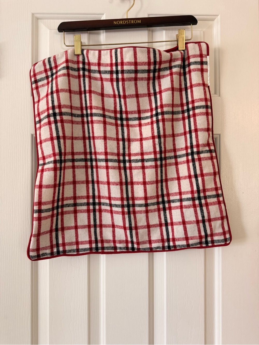 Ralph Lauren Plaid Red & Black 20x 20 pillow cover NWT - Picture 2 of 4